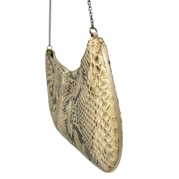 PRADA Vintage Logo Mini Shoulder Bag Pochette Cream Silver Leather [103692] - Picture 8 of 11